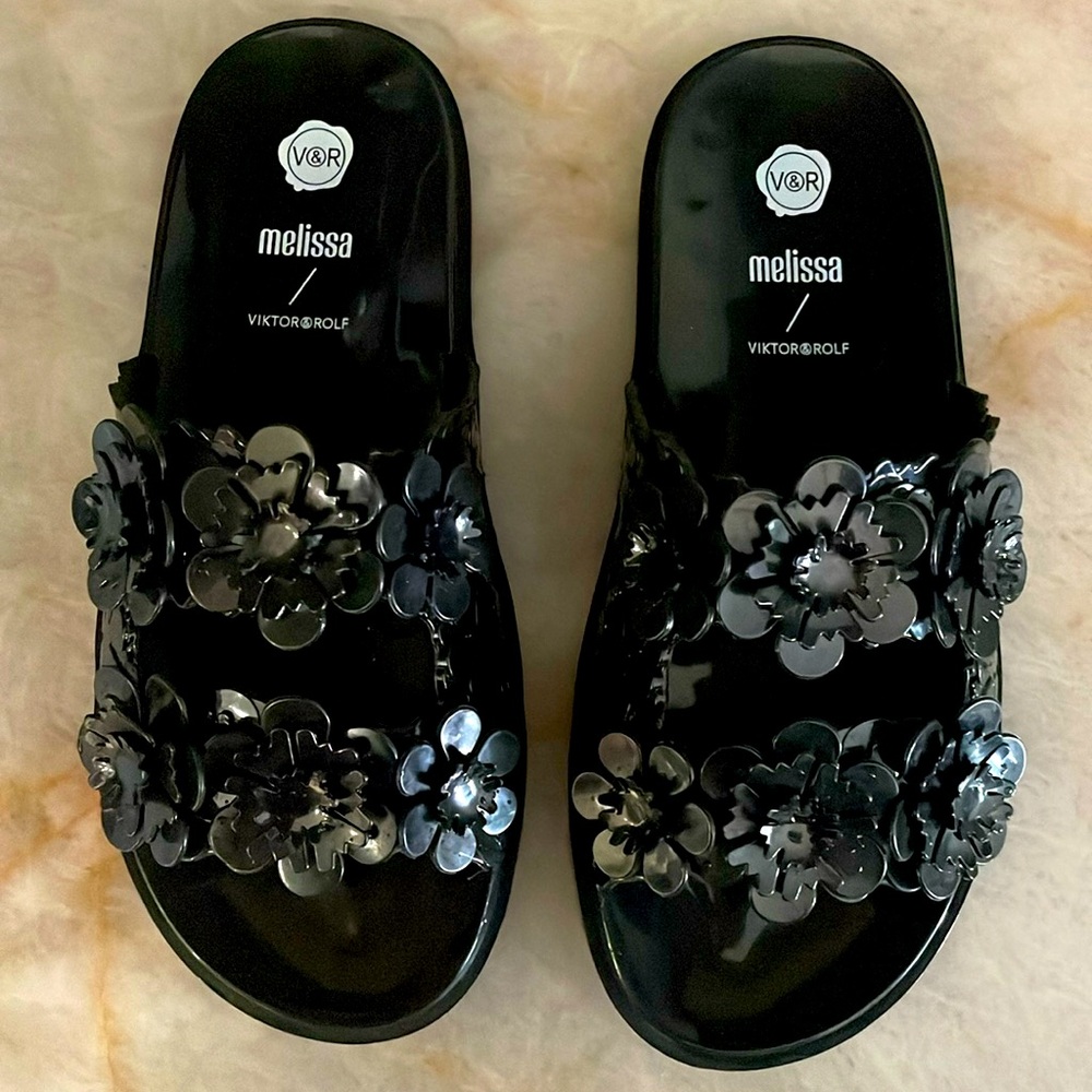 Melissa x Viktor&Rolf Jelly Sandals sz 38 (36 Brazilian)